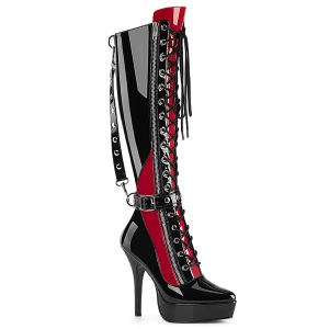 Charol 13,5 cm high heels botas pleaser con plataforma