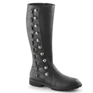 GOTHAM-109 negro botas de capitn cosplay halloween botas de hombre