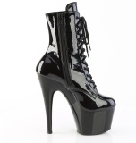 ADORE-1020BLG 18 cm botines de tacn altos pleaser brillo negro