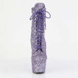 ADORE-GWR 18 cm botines de tacn altos pleaser brillo purpura