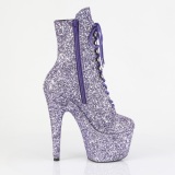 ADORE-GWR 18 cm botines de tacn altos pleaser brillo purpura