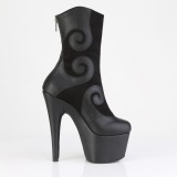 ADORE negro 18 cm plataforma botines tacn alto mujer