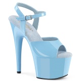 Azul claro 18 cm ADORE-709 pleaser plataforma sandalias de tacn alto