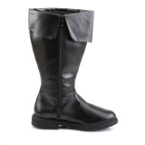 CAPTAIN-105 negro botas de capitn cosplay halloween botas de hombre