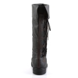 CAPTAIN-110 marrones botas de capitn cosplay mosquetero botas piratas hombre