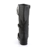 CARRIBEAN-299 negro botas de capitn cosplay mosquetero botas piratas hombre