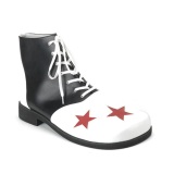 CLOWN-02 funtasma zapatos unisex de payaso y circo negro blanco