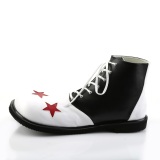 CLOWN-02 funtasma zapatos unisex de payaso y circo negro blanco