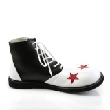 CLOWN-02 funtasma zapatos unisex de payaso y circo negro blanco