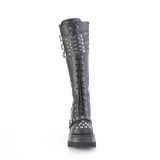 Cua alta 11,5 cm SHAKER-225 plataforma botas hasta la rodilla mujer con hebilla