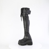 Cua alta plataforma 11,5 cm SHAKER-325 botas overknee mujer con cordones