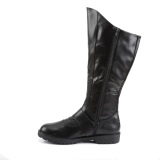 GOTHAM-100 negro botas de capitn cosplay halloween botas de hombre