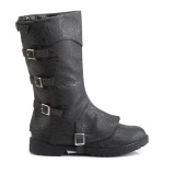 GOTHAM-105 negro botas de capitn halloween botas de hombre con hebilla