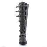 GOTHAM-110 negro botas de capitn halloween botas de hombre con hebilla