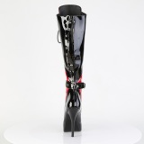 INDULGE-2028 - 13,5 cm mujer botas con stiletto altos tacones