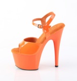 Naranja 18 cm ADORE-709 pleaser plataforma sandalias de tacn alto