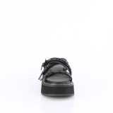 Negro 5 cm EMILY-07 pantuflas mujer de plataforma emo gothic