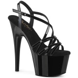 Negros 18 cm ADORE-713 pleaser sandalias de tacn aguja mujer