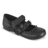 Negros DAISY-03 gticos mujer zapatos de bailarina planos tacn