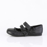 Negros DAISY-03 gticos mujer zapatos de bailarina planos tacn