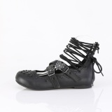 Negros DAISY-11 gticos mujer zapatos de bailarina planos tacn