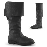 Negros botas robinhood hombre cosplay renacimiento halloween botas