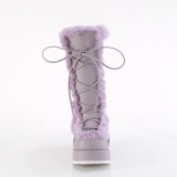 Piel sinttica 7 cm CUBBY-311 lolita botas mujer con plataforma en lavanda