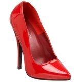 Rojo Charol 15 cm DOMINA-420 Zapatos de Saln para Hombres