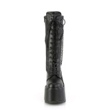 Vegano 14 cm SWING-150 mujeres plataforma botas hasta la pantorrilla con cordones