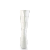 Vegano 18 cm extremo plataforma botas hasta la rodilla hombre blanco