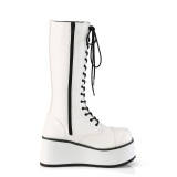 Vegano 8,5 cm TRASH502 cyberpunk plataforma botas hasta la rodilla hombre blanco