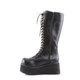 Vegano 8,5 cm TRASH502 cyberpunk plataforma botas hasta la rodilla hombre negro