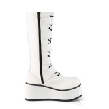 Vegano 8,5 cm TRASH518 cyberpunk plataforma botas hasta la rodilla hombre blanco