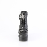 Vegano 9,5 cm GOTHIKA-66 emo mujeres botines plataforma chunky con hebilla