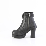 Vegano 9,5 cm GOTHIKA-66 emo mujeres botines plataforma chunky con hebilla